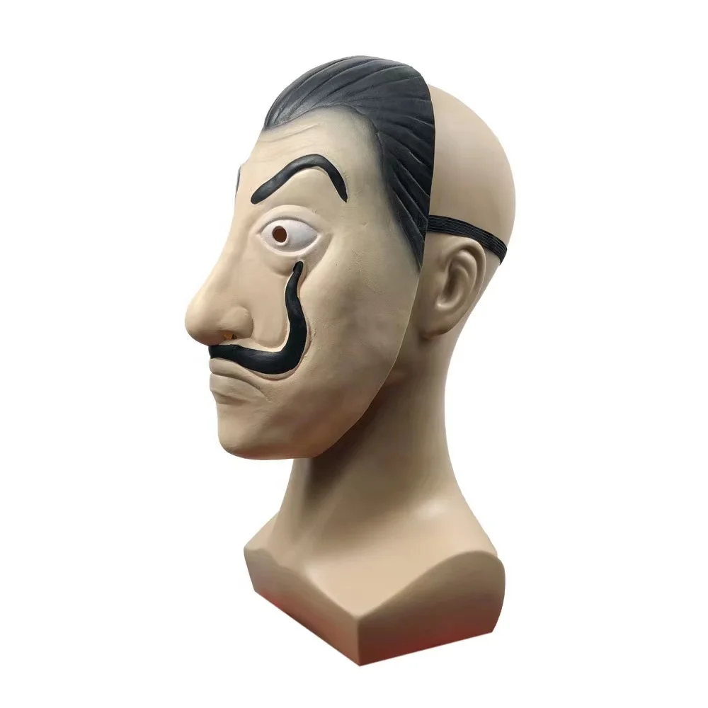 Halloween party  Movie role play money robbery Dali latex mask
