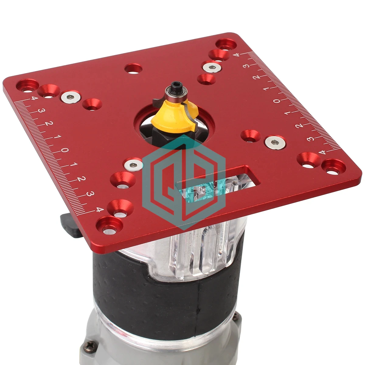 Multifunctional Aluminium Router Table Insert Plate Woodworking Trimmer Electric Wood Milling Flip Plate for DIY Working Benches