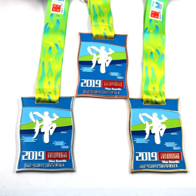 
2020 new design custom color soccer gold silver bronze sport metal medal 