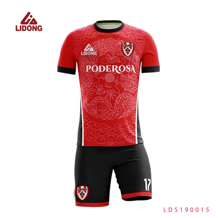 LiDong Fast Shipping Soccer Jersey Profession Quick Dry Breathable Football Soccer Jersey Wear for Team and University