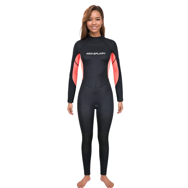 Customized 3mm Women Neoprene Fabric Full Long Sleeve Diving Suit Wet Suit Wetsuit