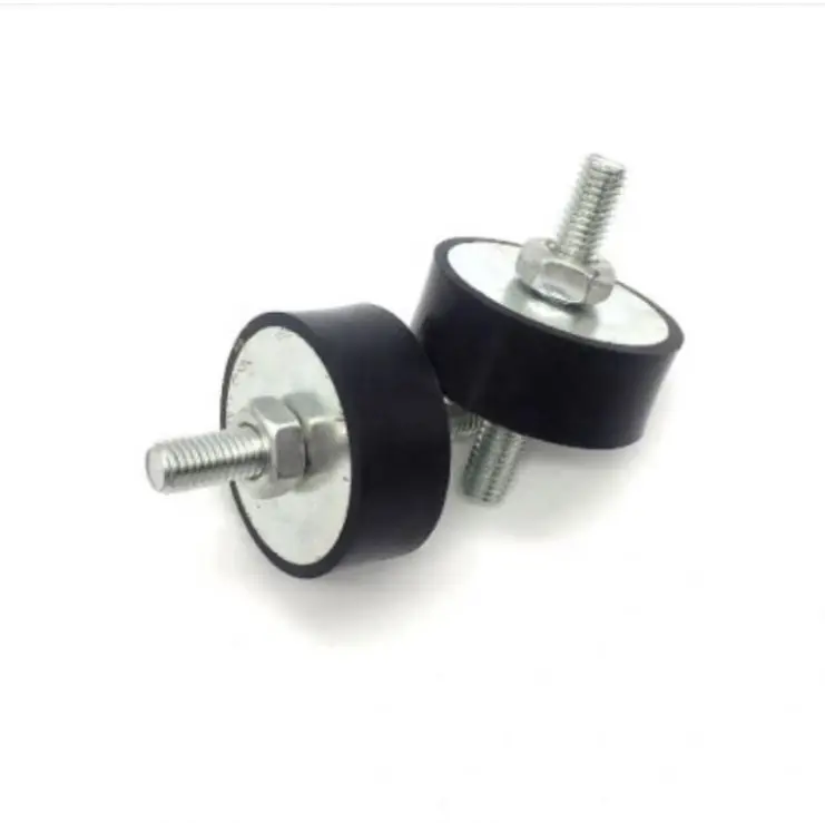 Custom Cylindrical Mount Vibration Proof Isolator Shock Absorber Neoprene Bonded Metal Rubber Feet Mounts Part