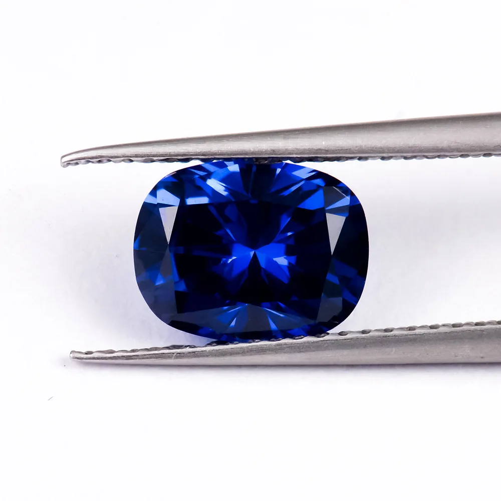 High Quality Lab Grown Sapphire Multiple Cuts Moissanite Stone Royal Blue 1.0-3.8CT Lab Grown Sapphire