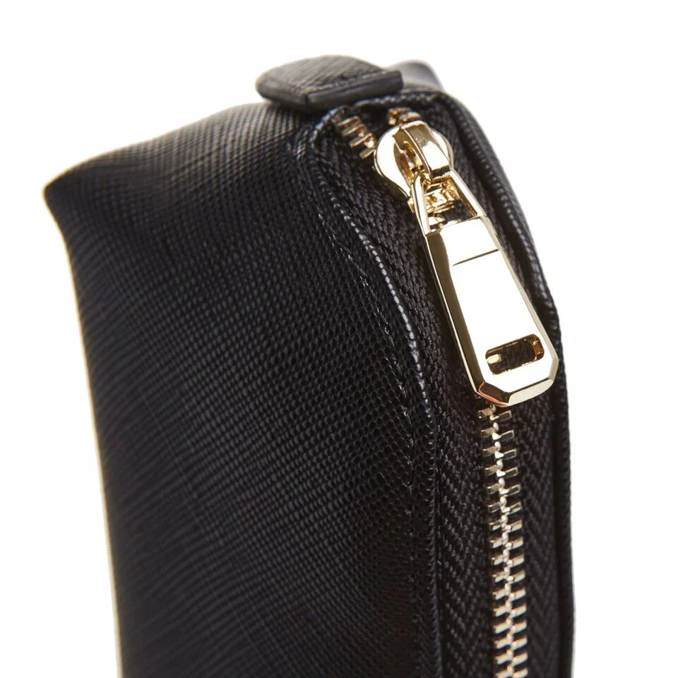 Black PU Leather Black Brush/Pencil Pouch