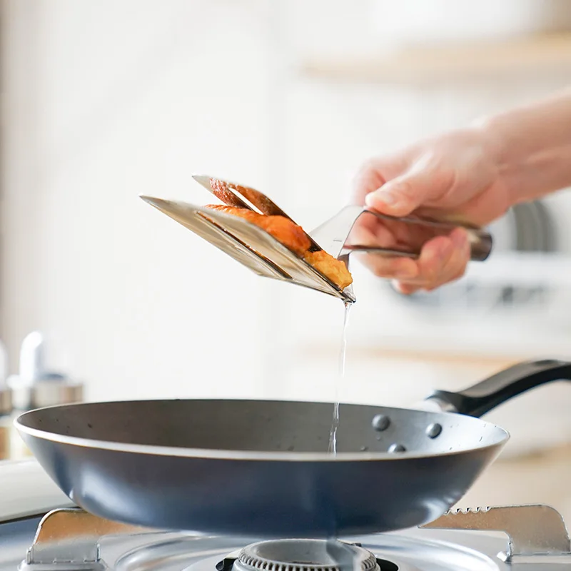 Kitchen Cooking BBQ Clamp Stainless Steel Cuisine Stainless Steel Food Clamp Steak Tong Available Pizza Cut