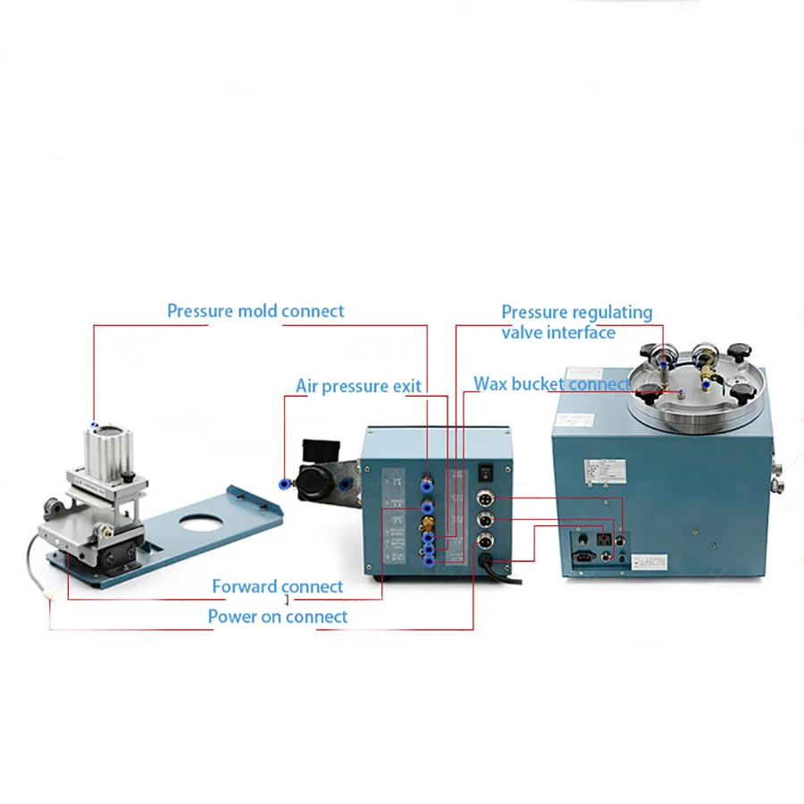 Jewelry Tool Equipment Digital Wax Injection Machine Digital Vacuum Wax Injector Auto Clamp Wax Injecting Machine