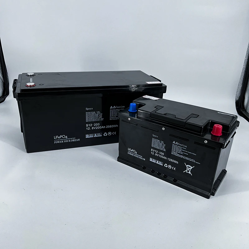 New Product High Power Lithium 4S1P Lithium 12V 200Ah LiFePO4 Battery For Solar Power System