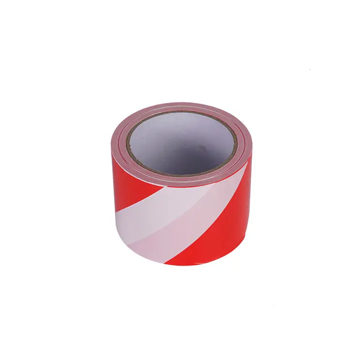 Red And White Printed Plastic Non-Adhesive Marking Warning PE Barrier Tape