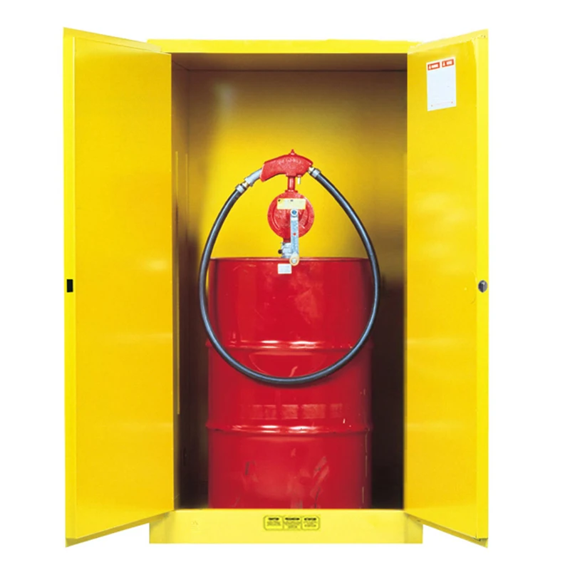 ZOYET вертикальные 200L барабанные шкафы безопасности для хранения масляных барабанов