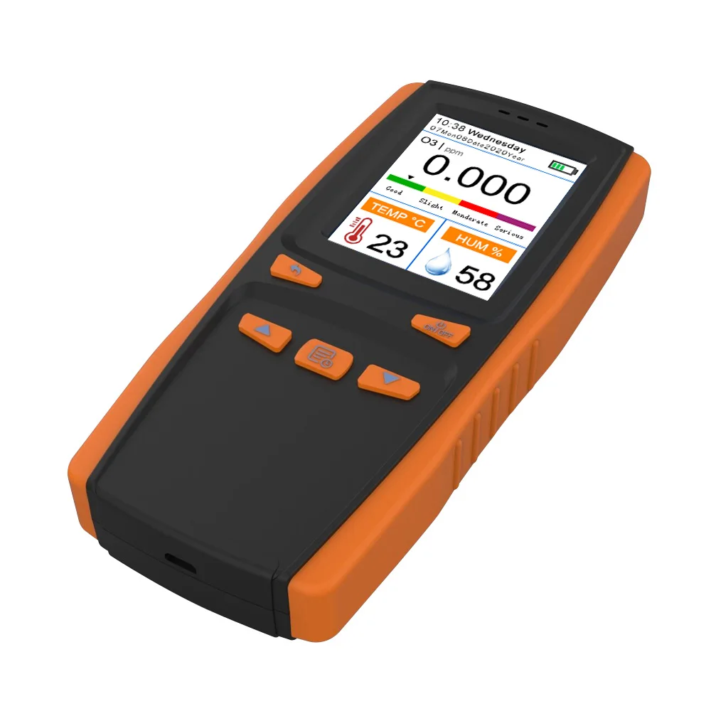  portable Ozone O3 radon meter lpg gas analyzer oxygen medidor de CO2 PM2.5 sensor measurement Spain Germany France