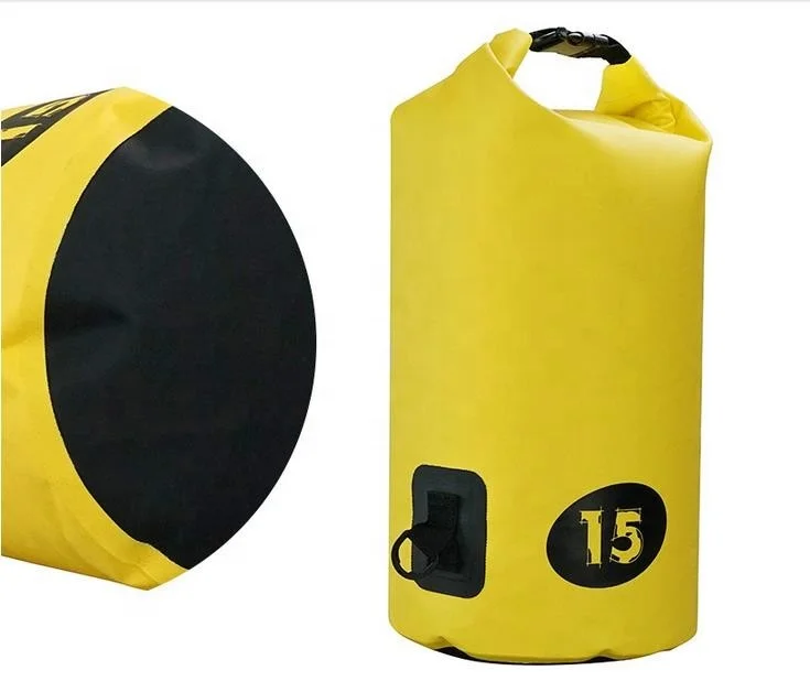 5L 10L 15L 20L Floating Boating Fishing Swimming Camping Hiking Products 500D PVC Waterproof Dry Bag 15L Water Bag
