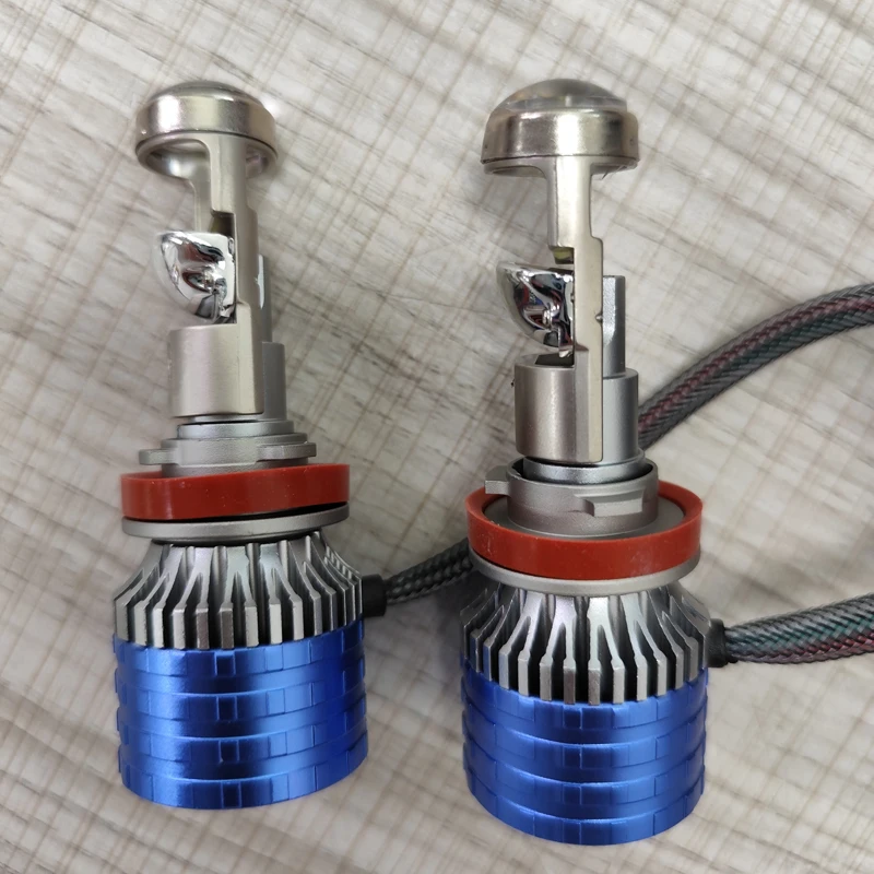 Mini MT9 65w Led Headlight Spot Beam White Light High Low Beam Mini Lens Headlight Led Projector Headlight