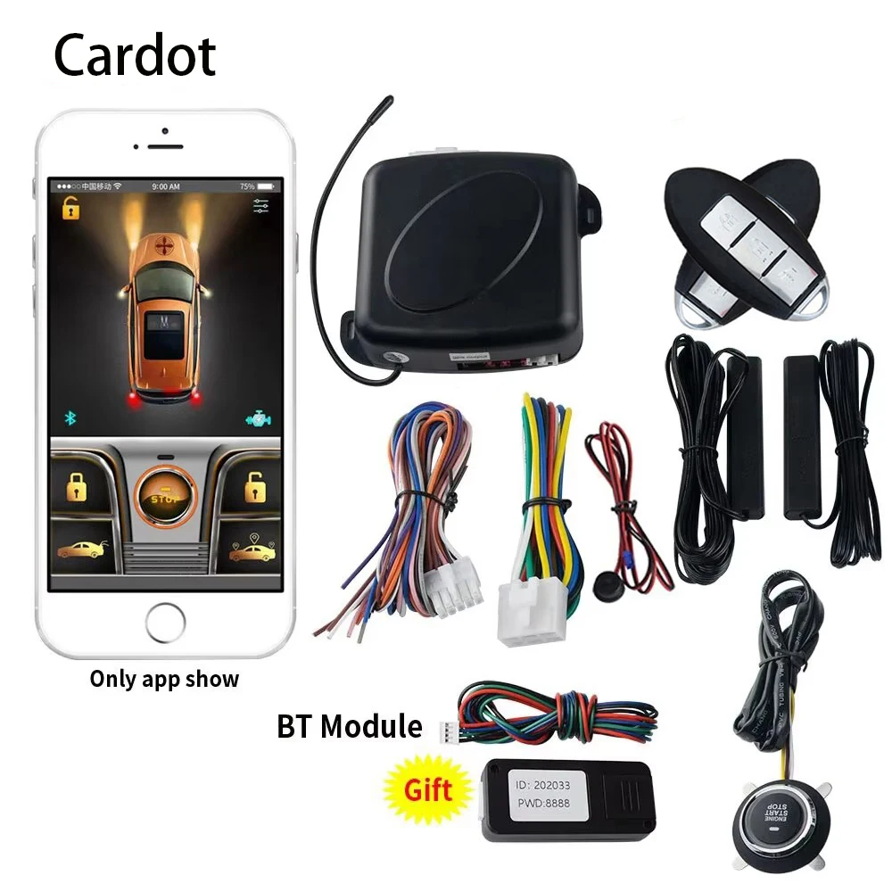Система дистанционного запуска Cardot PKE для универсального автомобиля