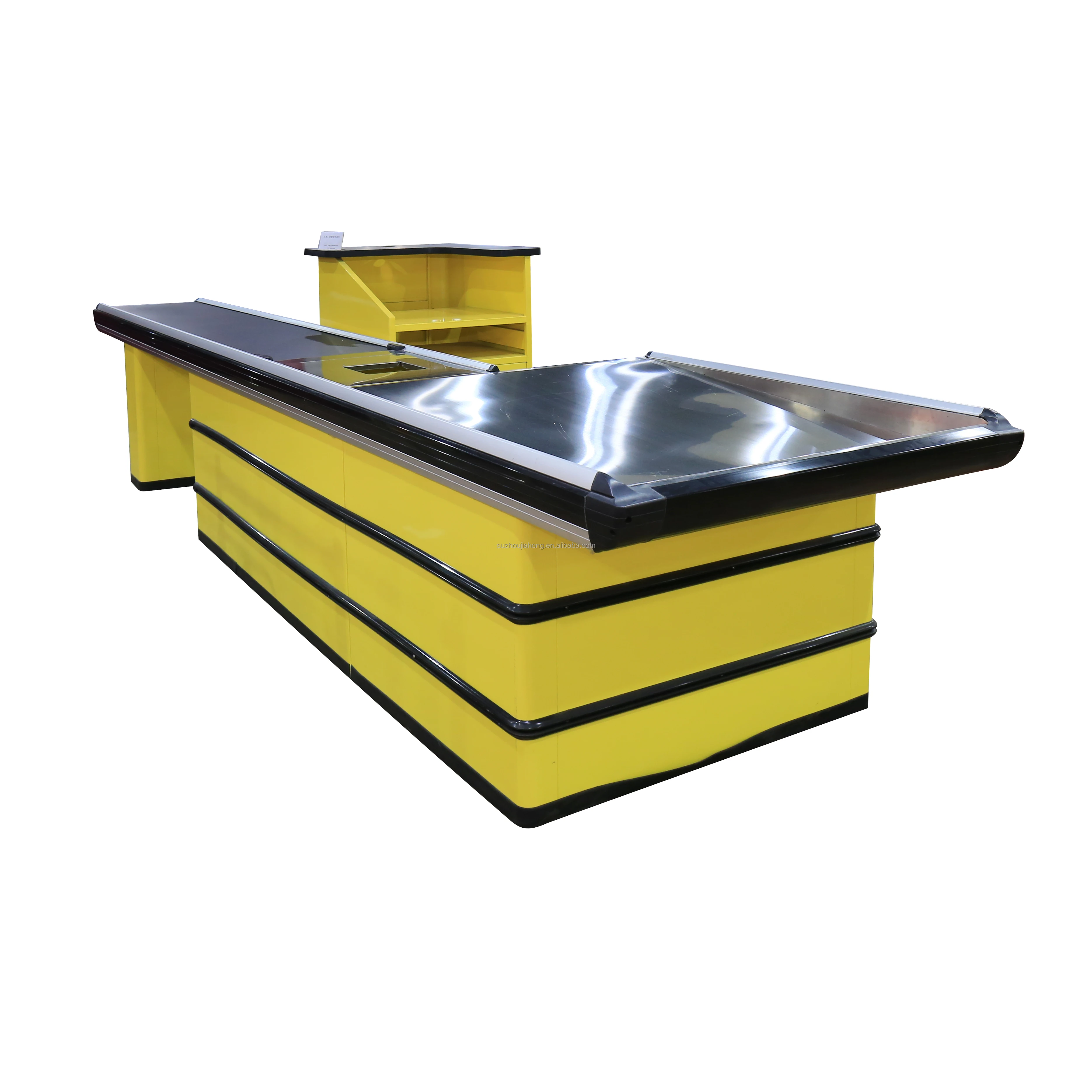 China Manufacturer Steel Retail Store Supermarket Cashier Desk Counter Table For Supermarket