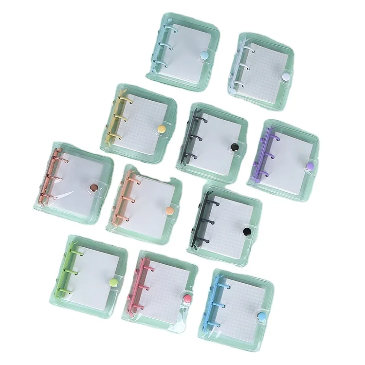 Дневник-ежедневник в виде ракушки с листьями журнал расписанием милый прозрачный органайзер из пвх прозрачной обложкой мини-папка 3