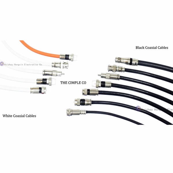 Flexible Rg6 Coaxial Cable For Tv F Type Push To Connect Coax Rg6 F Connector Male Type Crimp Rg58 Rg6 Rg59 Rg-6/U R