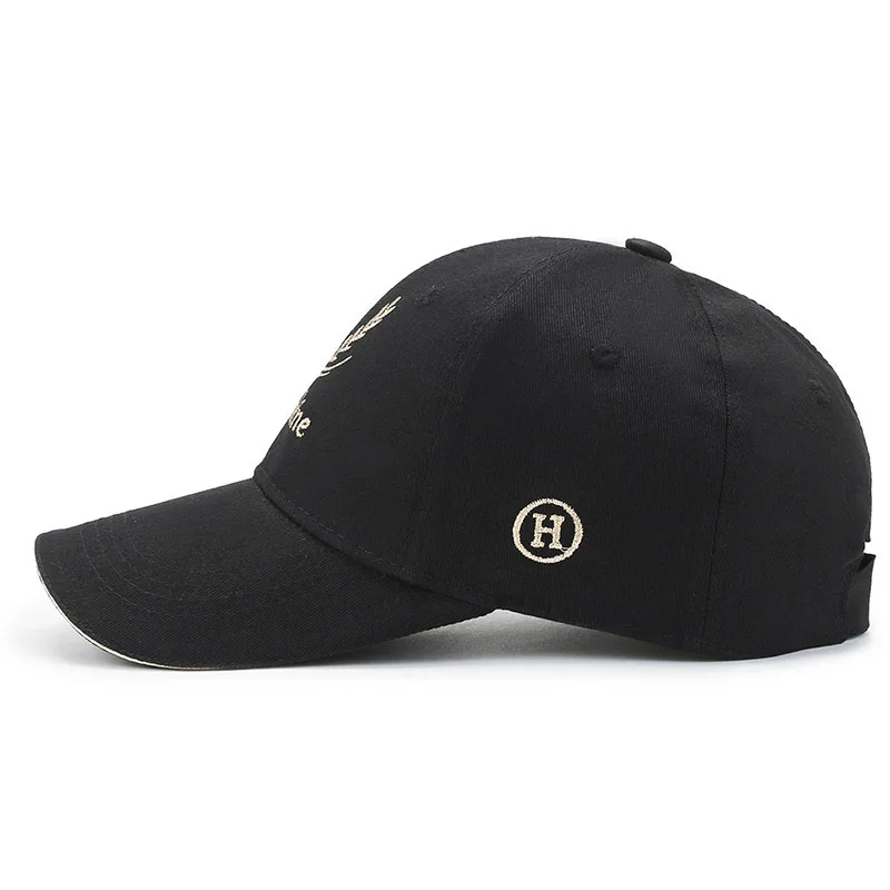 Promotion Classic Style Baseball Cap All Cotton Made Adjustable Fits Men Women Low Profile Black Hat Sports Caps