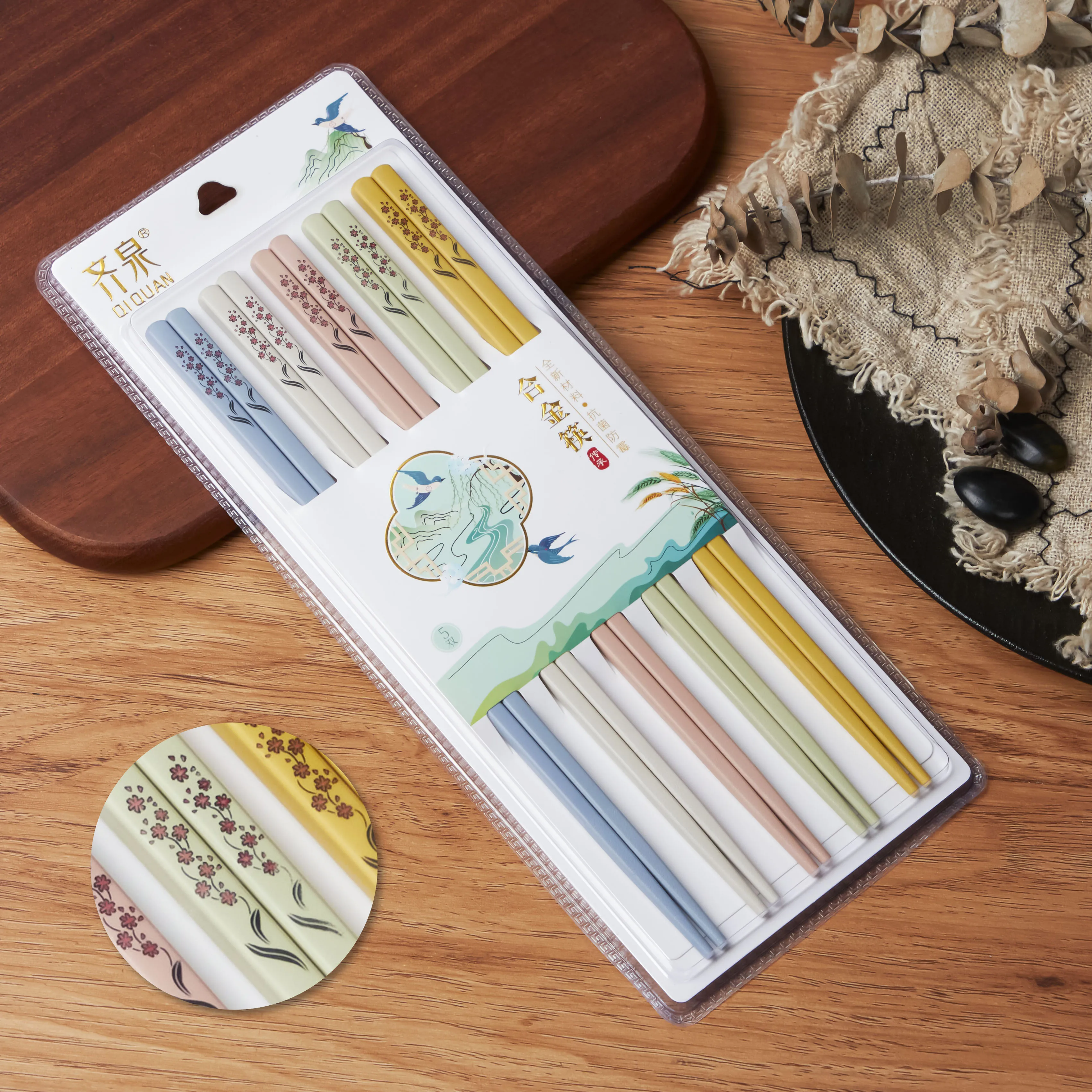 Stock Red Flower Engraved Wedding Chopsticks Custom Japanese Personalized  Chopsticks With Logo PPS Custom  Chopsticks