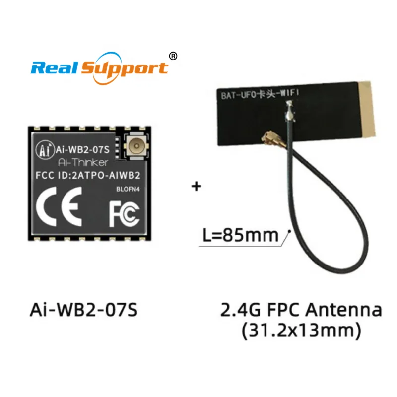 Ai-Thinker Original Ai-WB2-07S module with BL602 chip WiFi BLE5.0 combo use for smart devices