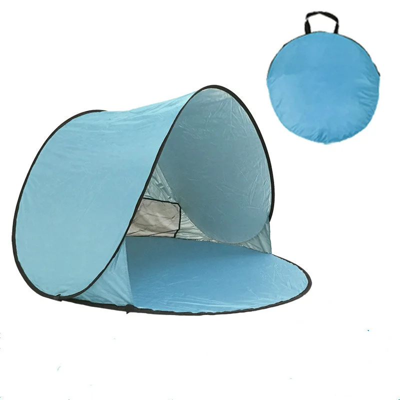 
190T Waterproof Silver Coated Polyester Cloth Sun screen Tent 60 seconds tent for Kids Adults 