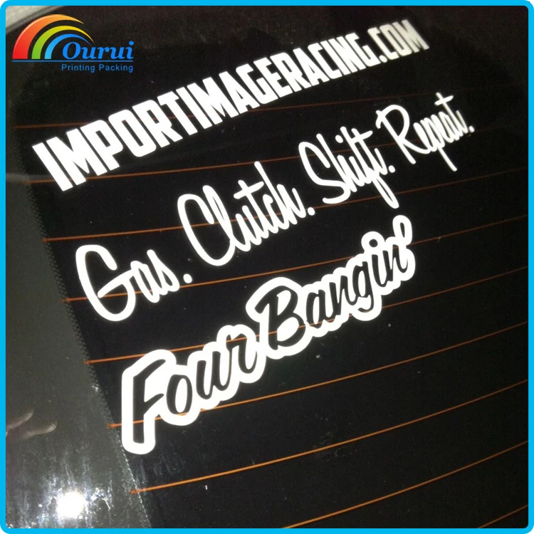 Provide design and customizable exquisite car stickers for sale car tag sticker used car resale unmarked reverse sticker