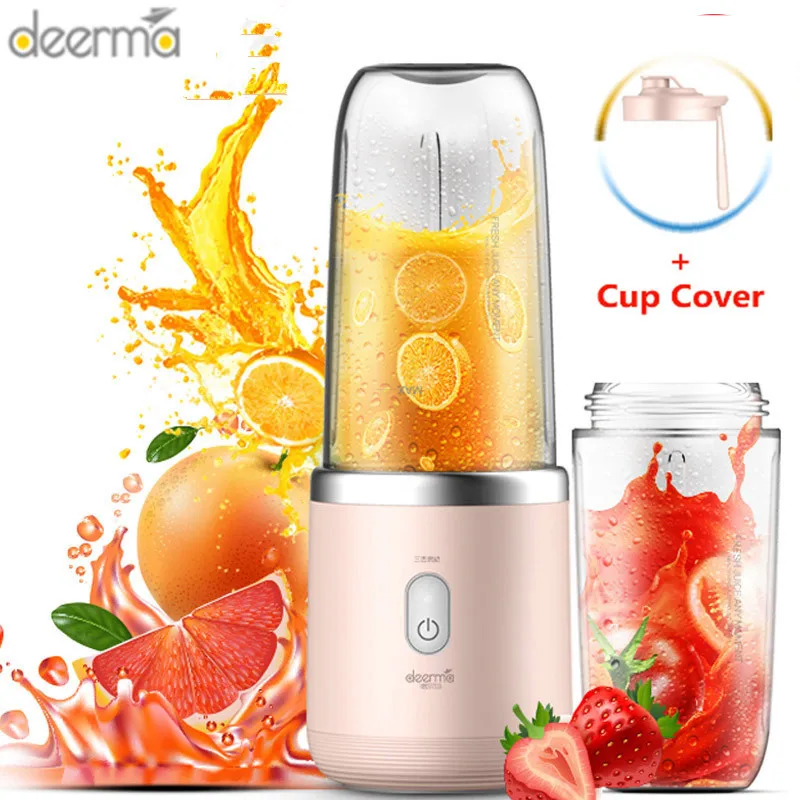 New Portable Electric Juicer 400ML Wireless Automatic Multipurpose Mini USB Rechargeable Juice Cup Blender Cut Mixer