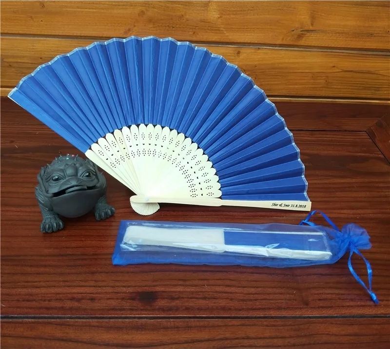 Wholesale cheap chinese silk fan as wedding favor  invitation fan for guests