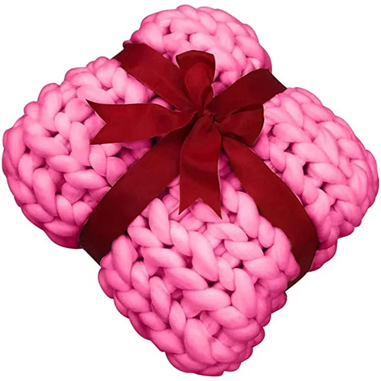 i@home handmade chunky weighted knitted blanket wholesale