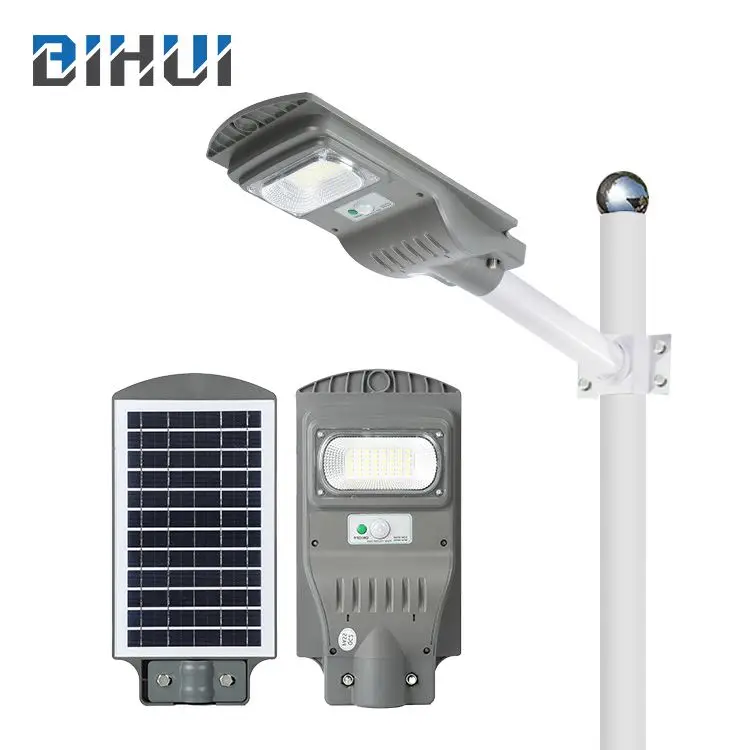 Ip65 waterproof Outdoor 20w 40w 90w 60w 120w All In One Integrated Led Solar Street Lamp