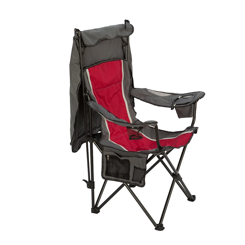 Portable Outdoor Folding  Camping & Hiking Chair with Adjustable Shade Canopy Carry Bag