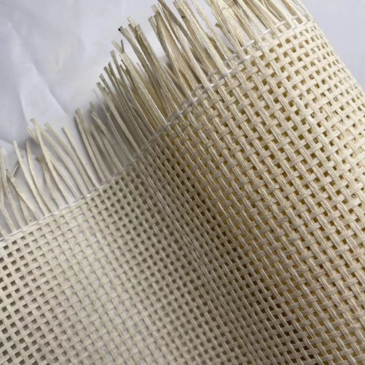 Factory Top Quality Cotton Mesh Rattan Cane Webbing Roll/ Round Open Weave Roll Used Widely on Table Tops