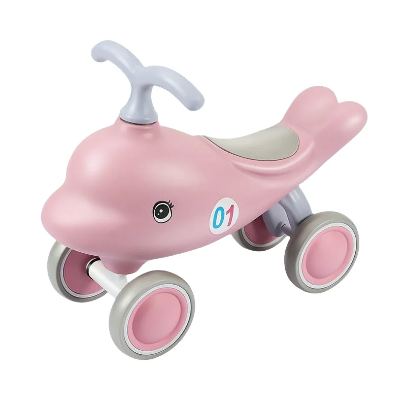 Small dolphin scooter children without pedal balance car 1-3