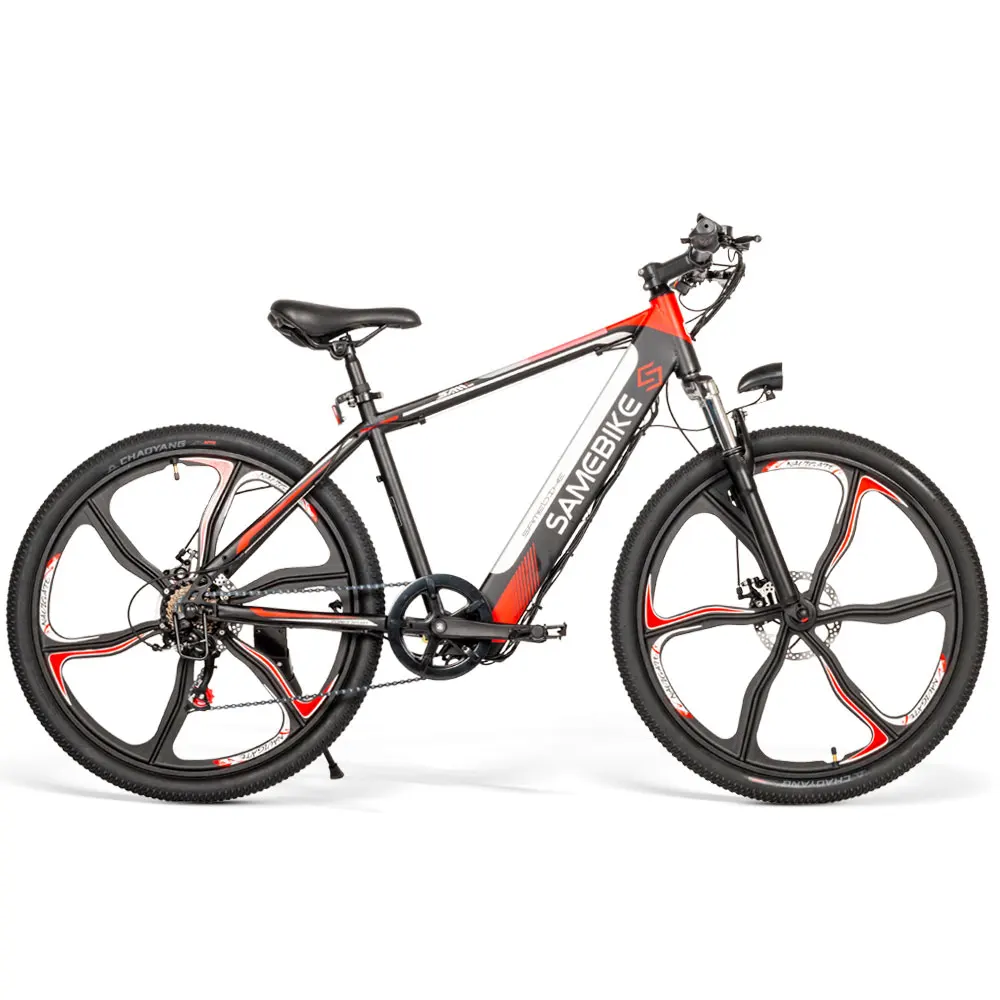 Склад в Польше Samebike SH26 мотоциклы Электрический горный велосипед 26 '21 передач Shimano ЖК-дисплей метр MTB фара для электровелосипеда