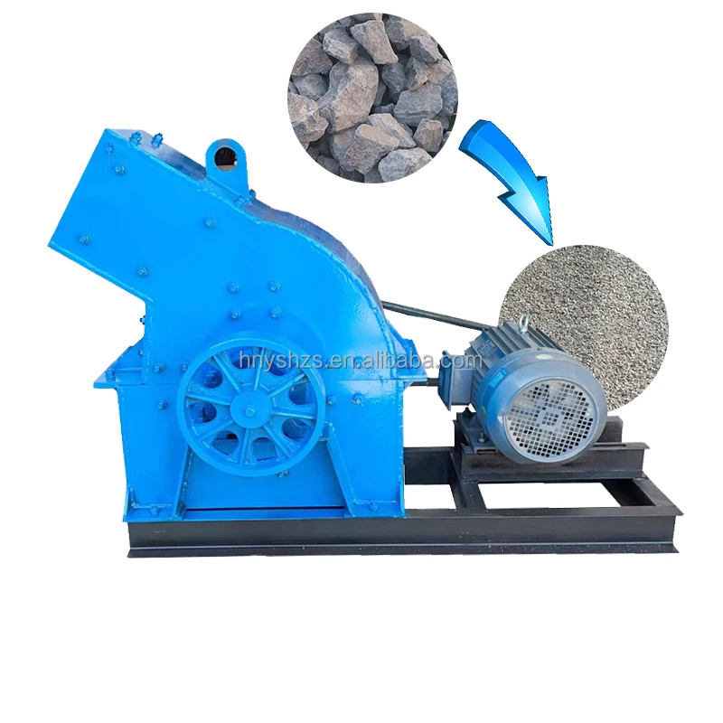 garbage hammer crusher small brick  bucket asphalt crusher stone hammer crusher powder machine