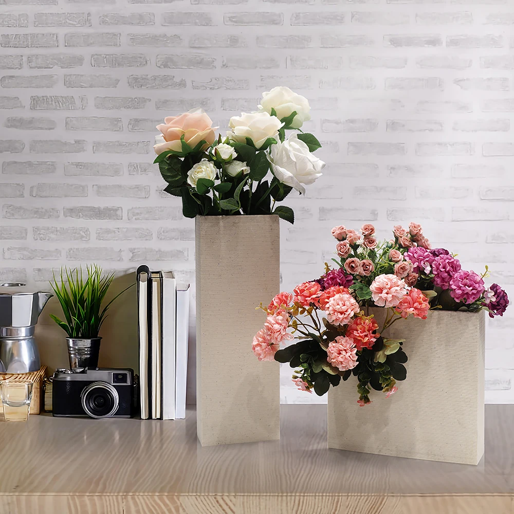 Suanti home accessories funny vase chinese style resin hotel tall unique large flower wedding vases