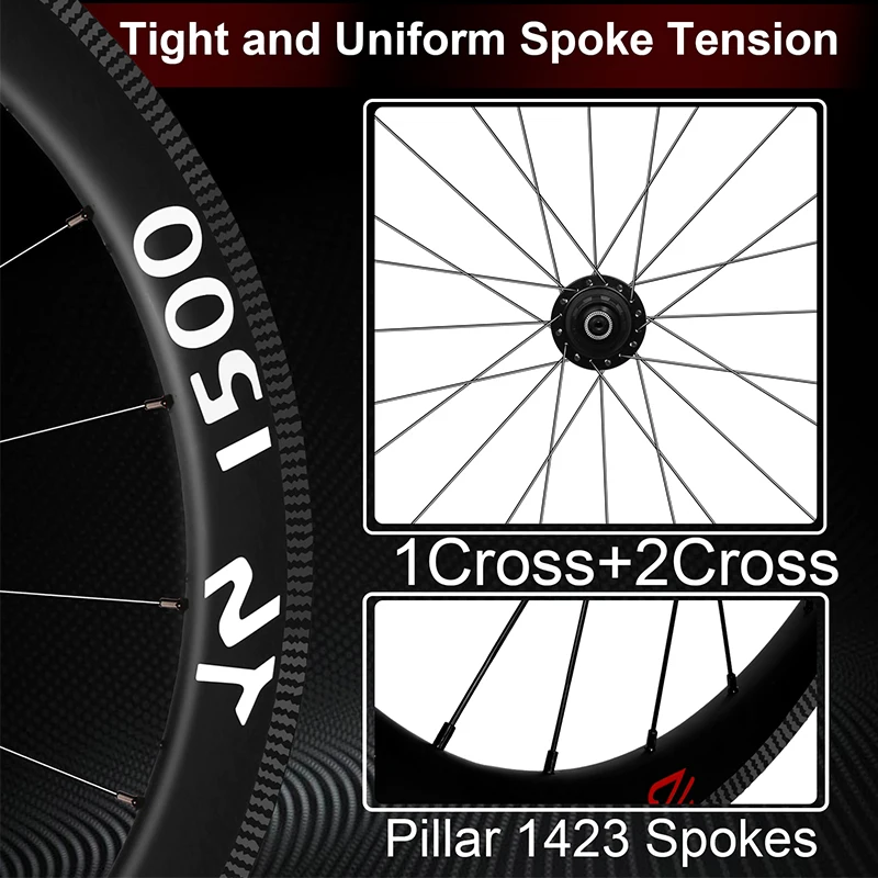 OEM/ODM BUCKLOS Carbon Fiber Wheelset 700C Road Bike V Brake Wheels 10/11 Speed 38mm 50mm Road Bicycle Carbon Rims Cycling Parts
