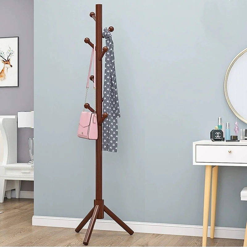 
High-grade wooden erection type coat and hat rack 