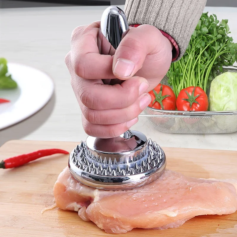 Professional Kitchen tool Manual Zinc Alloy Meat Tenderizer Meat Pounder Mallet Customized Dual-sided Meat Tenderizer Hammer