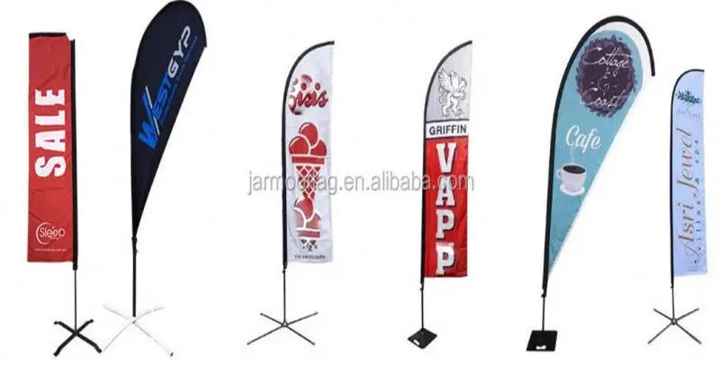 Factory Cheap Price Outdoor Advertising Outdoor Feather Beach Flag Banner Stand X Cross Base Water Filled Rotating Base