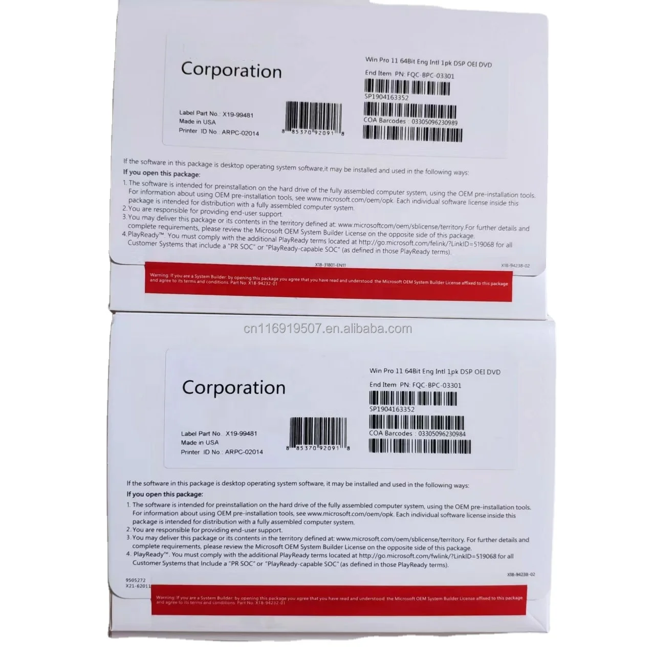 Win 11 Professional OEM DVD полный пакет использование ключ Лицензия английская версия Pro гарантия 12