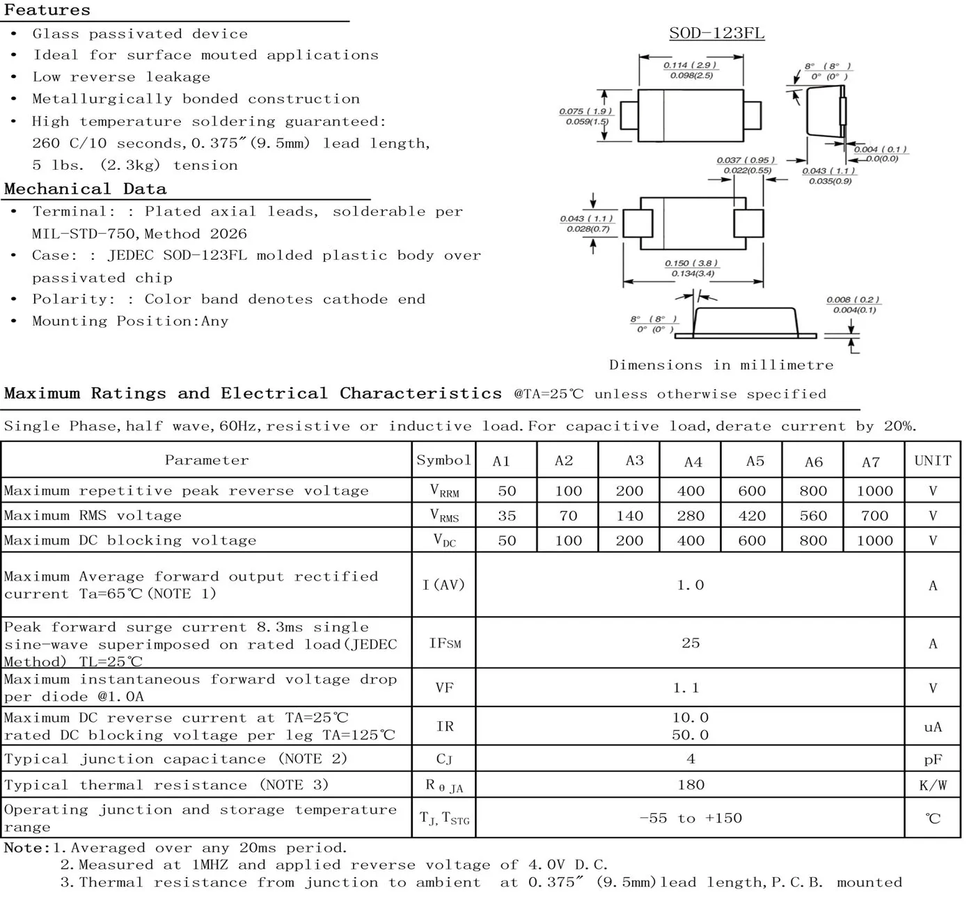 Source, high-quality diode SMF10A 10V200W SOD-123FL package, single-bi-directional patch diode
