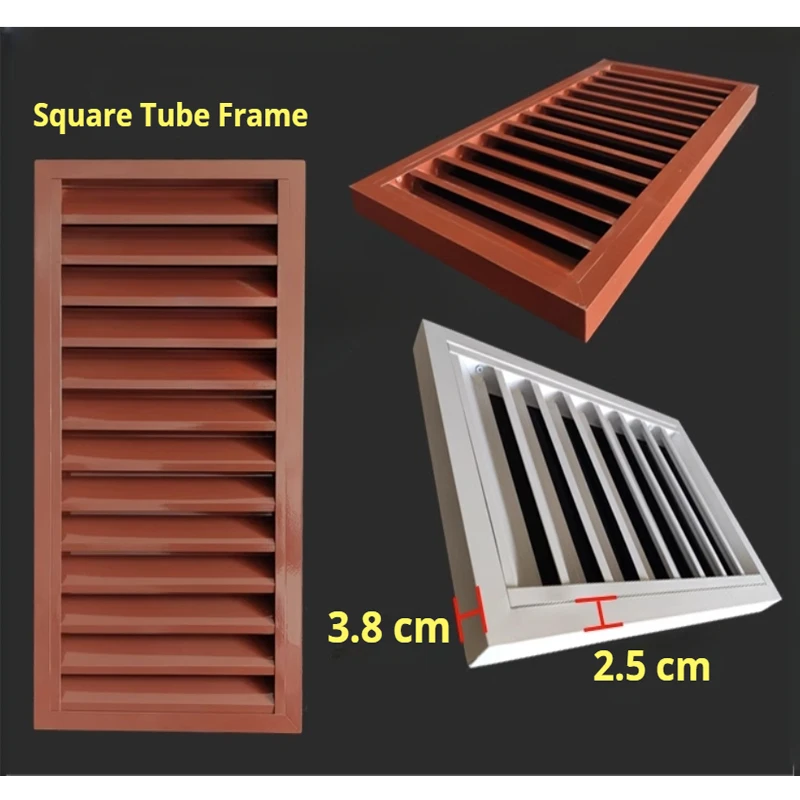 Aluminum louver Sun Insulating Sound Insulation Decoration Louvers Shutter Blinds