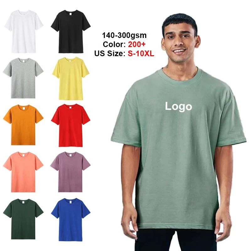 Custom Camisetas Para Hombre 100% Cotton 260Gsm Blank Drop Shoulder Plain Oversized Heavyweight T-Shirt For Men