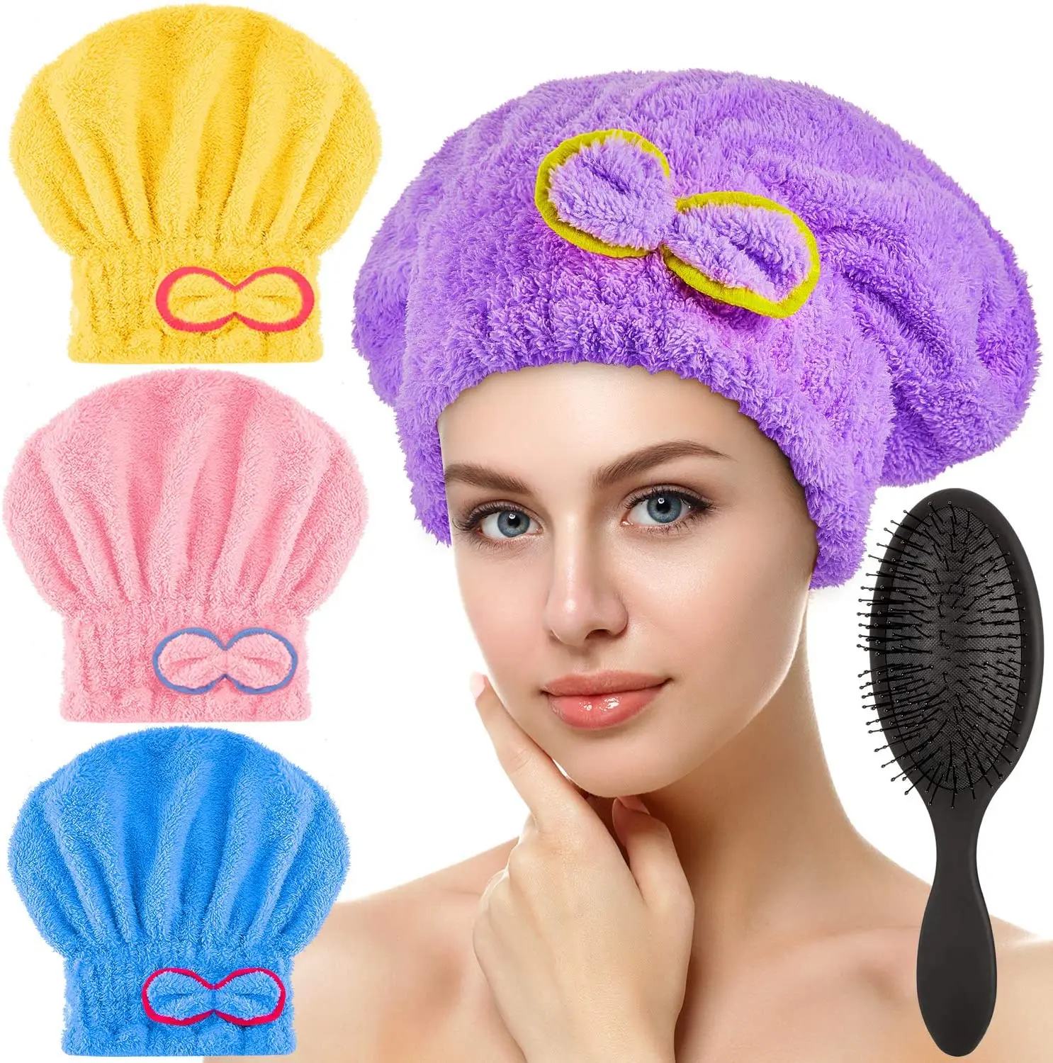 high water absorbency spa hair drying turban