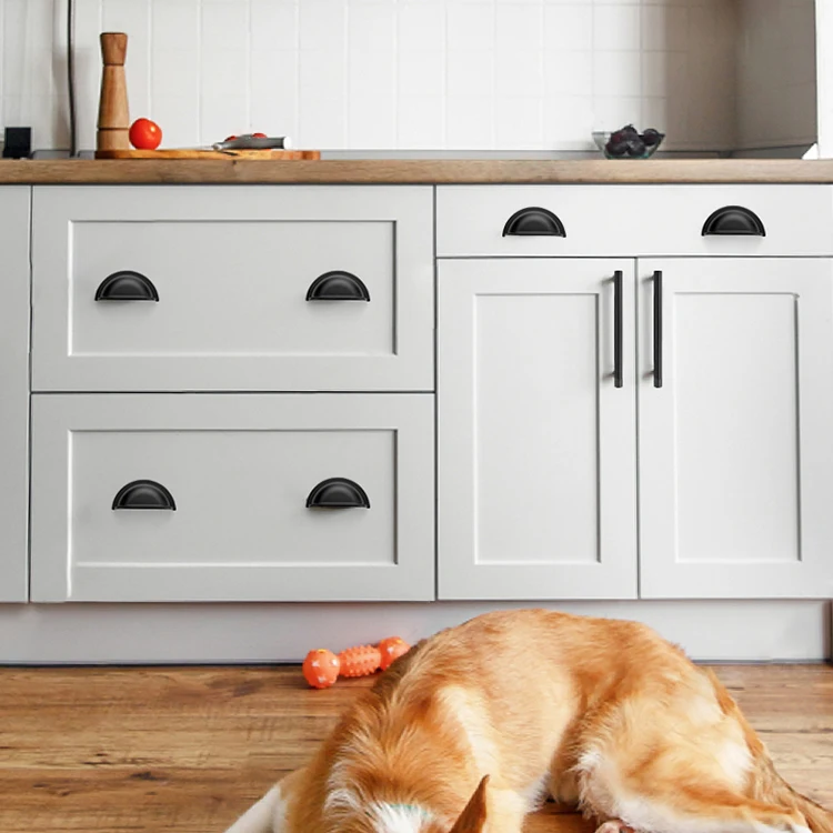 Новый дизайн половинная луна из цинкового сплава, дверная ручка для мебели, ящиков, чашек, ручки для шкафа