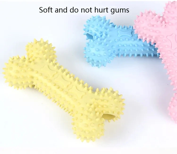 Cheap TPR Interactive Pet Bone Chew Dog Toy Molars Rubber Pet Bite Interactive Toys for Dogs