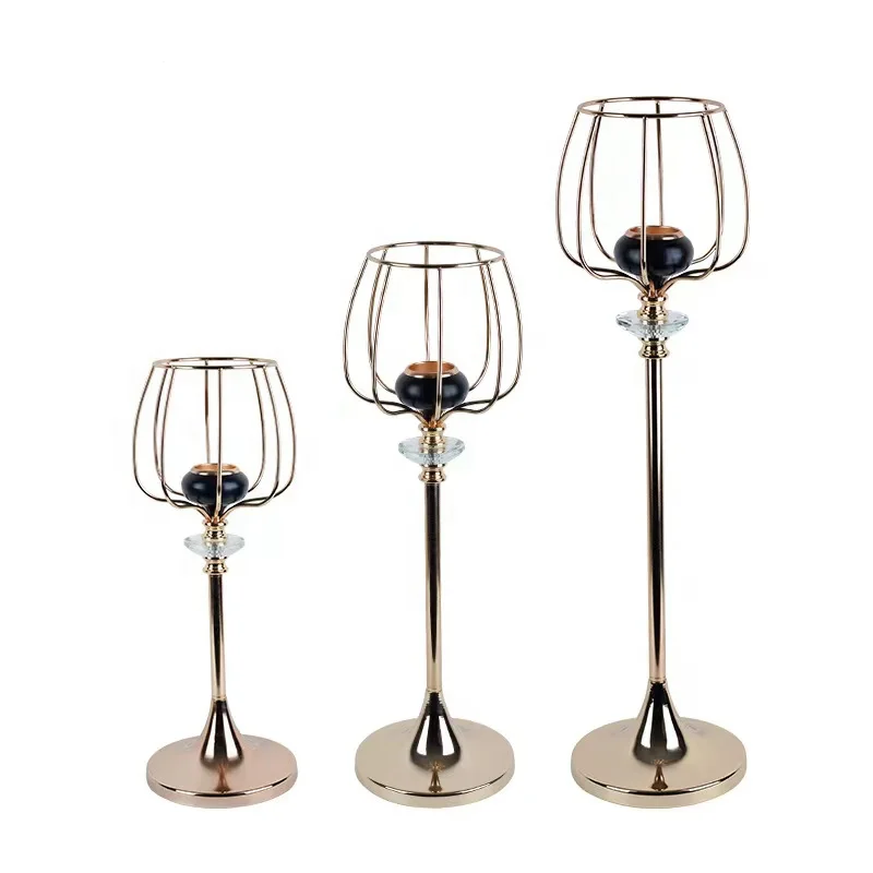Table Top Wedding House Candle Holder Stand Table Decorations Candelabra Metal Lantern