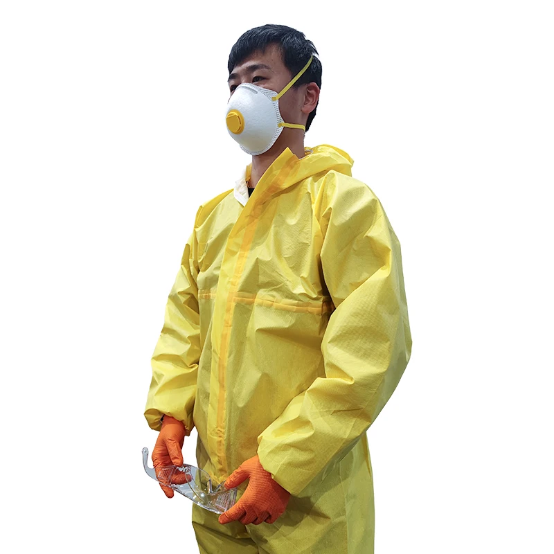 Factory Wholesale Protection Overalls PPE Hazmat Suit Disposable Coverall Work Clothes