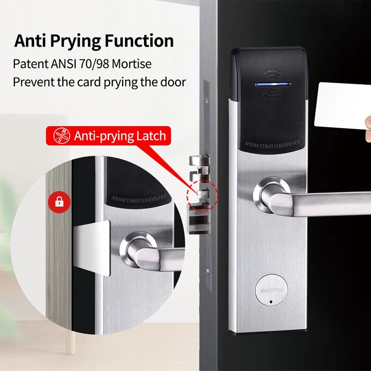 TTHotel Smartek E300 E-key Card App Hotel Software Factory Direct Security System Inteligente Electronic Smart Digital Door Lock