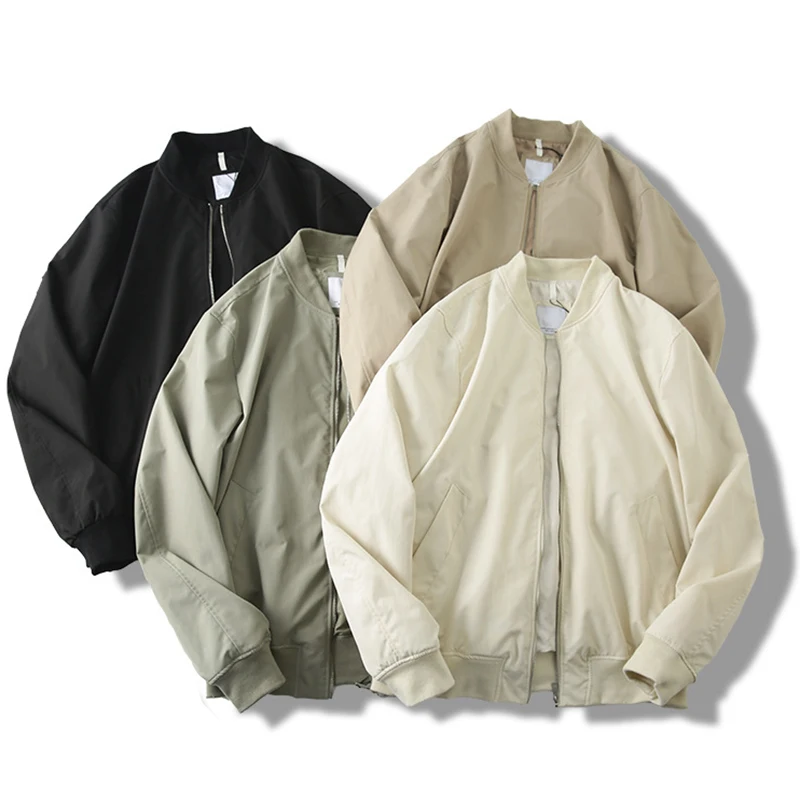 Custom Baseball Bomber Pilot Jacket Men Light Waterproof Jacket Witch Multiple Pockets Casacas De Hombre